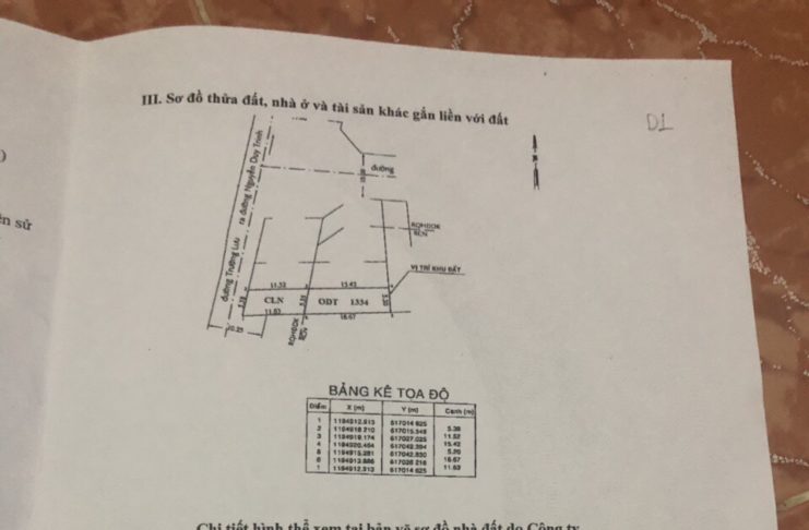 Sổ đất mặt tiền trường lưu