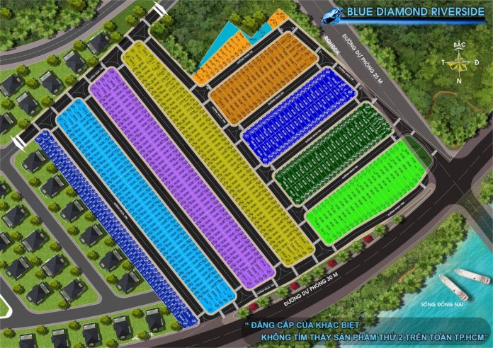 Quy mô đất nền Blue Diamond Riverside